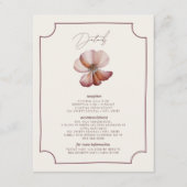 秋のアネモネの手縁ど引き結婚の詳細 エンクロージャーカード (正面)