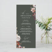 秋のアネモネフローラダークグリーン結婚ズメニュー メニュー (スタンド正面)