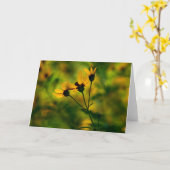 秋のアプローチ カード (黄色い花)