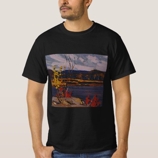 秋のアルゴンキン公園(1916)トム・トムソのアートワーク Tシャツ (正面)