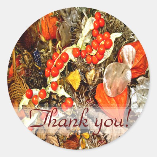 秋のアレンジメント～エンベロープシーラー/シール ラウンドシール (正面)