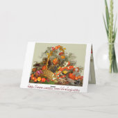 秋のアレンジメント～カード カード (裏面)