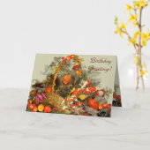 秋のアレンジメント～カード カード (黄色い花)