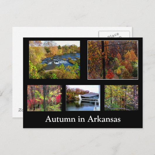 秋のアーカンソー写真はがき ポストカード (正面/裏面)