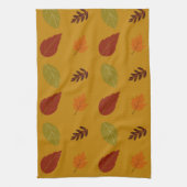 秋のアーストーンの色紅葉パターン キッチンタオル (縦)