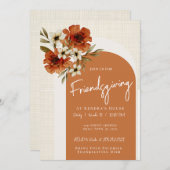 秋のアーチのフレンドギビング招待状 招待状 (正面/裏面)