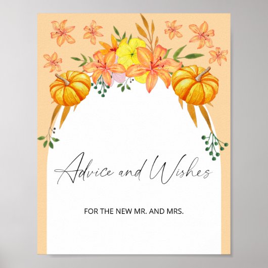 秋のアーチ – アドバイスと願いニューリュウズ・ポスター ポスター (正面)