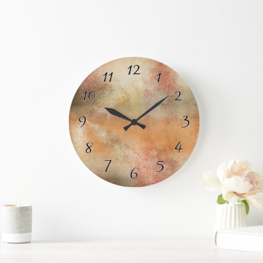 秋のアート抽象芸術 ラージ壁時計 (ホーム)