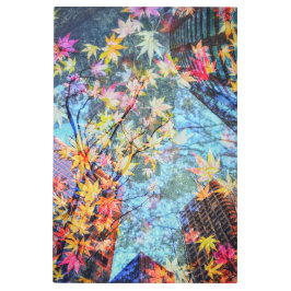 秋のアーバン抽象芸術 メタルプリント