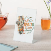 秋のイエス.... 台座サイン (インサイチュ)