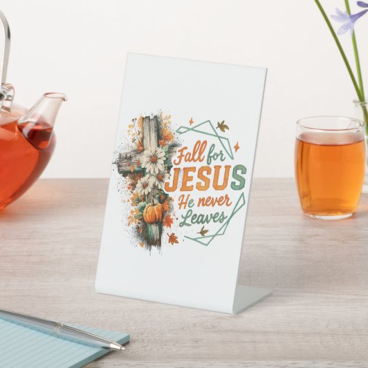 秋のイエス.... 台座サイン (インサイチュ)