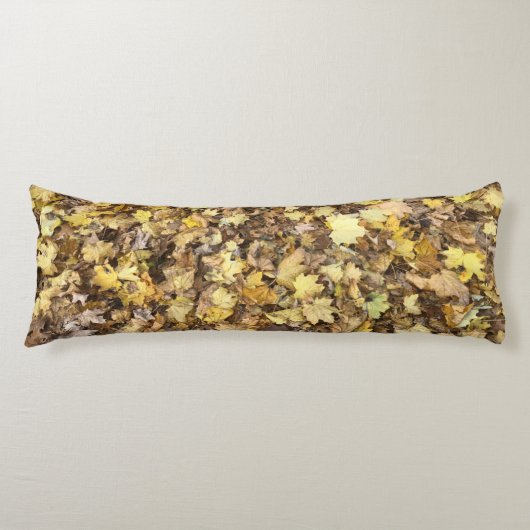秋のイエロー葉コレクション ボディピロー (正面)