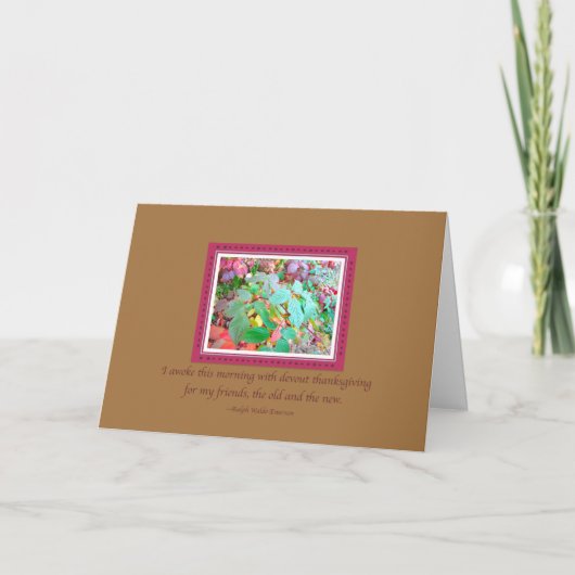 秋のイバラ感謝祭 カード (正面)