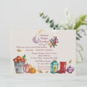 秋のイメージ招待状 招待状 (スタンド正面)