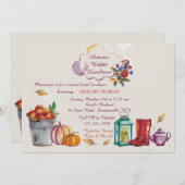 秋のイメージ招待状 招待状 (正面/裏面)