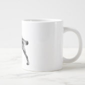 秋のインクで忠実な歩み ジャンボコーヒーマグカップ (右)
