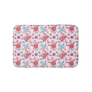 秋のインスパイアバラパターンプリントバスマット バスマット