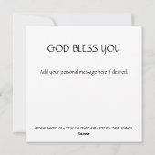 秋のイン《植物》アスペンツリーグローブホリデーカード シーズンカード (裏面)