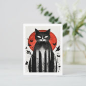 秋のウィスカーのハロウィーンキャットコレクション ポストカード (スタンド正面)