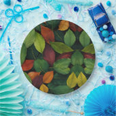 秋のウィスパーズ「紙プレート」リーフ ペーパープレート (パーティー)