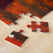 秋のウィッカーズコージーな猫の秋風 ジグソーパズル (側面)