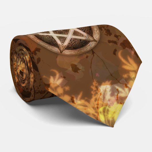 秋のウィッカ信者の星形五角形 ネクタイ (ロール)