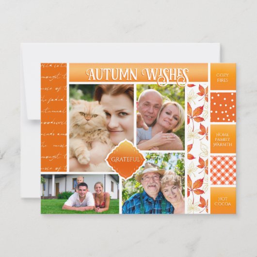秋のウィッシュズファミリーフォトコージー秋シーズン シーズンカード (正面)