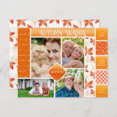 秋のウィッシュズファミリーフォトコージー秋シーズン シーズンカード (正面/裏面)