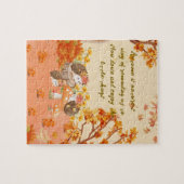 秋のウィムシー：居心地の良い森の中でハリネズミ ジグソーパズル (横)