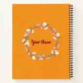 秋のウィムシー：居心地の良い森の中でハリネズミ ノートブック (裏面)