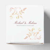 秋のウェディング スワール フェイバーボックス (上部)