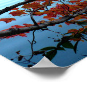 秋のウォーデン池 ポスター (角)