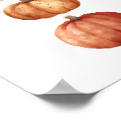 秋のウォールアートカボチャ秋デコール ポスター (角)