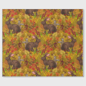 秋のウサギの丘 ラッピングペーパー (フラット)