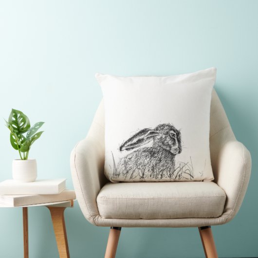 秋のウサギ クッション (椅子)