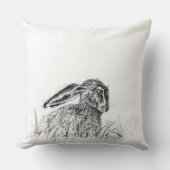 秋のウサギ クッション (正面)