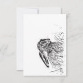 秋のウサギ 招待状 (正面)