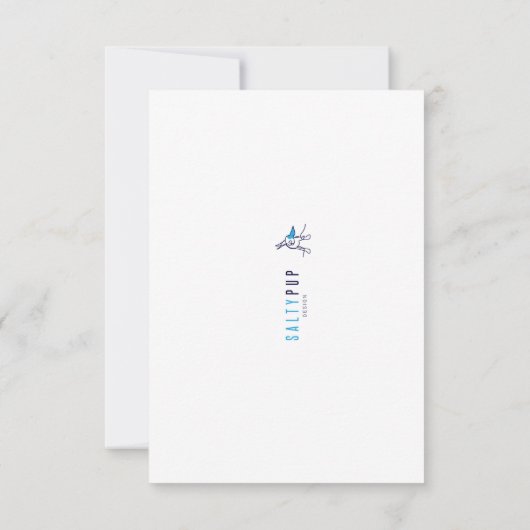 秋のウサギ 招待状 (裏面)