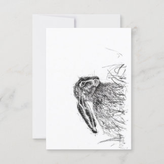 秋のウサギ 招待状