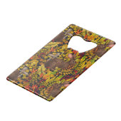 秋のウサギ（黒） クレジットカード栓抜き (裏面アングル)