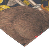 秋のウサギ（黒） テーブルクロス (アングル)