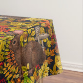 秋のウサギ（黒） テーブルクロス (インサイチュ)