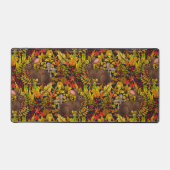 秋のウサギ（黒） デスクマット (正面)