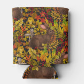 秋のウサギ（黒） 缶クーラー (裏面)