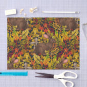 秋のウサギ（黒） 薄葉紙 (クラフト)