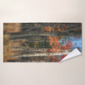 秋のウッドタオル バスタオル (バスタオル)