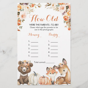 秋のウッドランドああベビーどのように両親だった