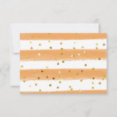 秋のウッドランドガールベビーシャワーサンキューカード サンキューカード (裏面)