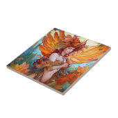 秋のウッドランドフェアリーファンタジーアート タイル (側面)