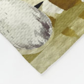 秋のウッドランドフレンズヘッジホッグフォレストスケッチ フリースブランケット (角)